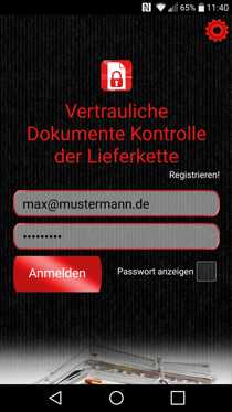 App Formular für Lieferschein