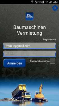 App Formular für Mietbericht