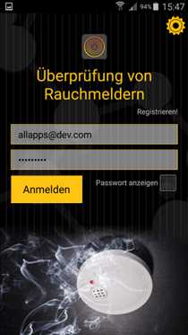 App Formular für Prüfprotokoll