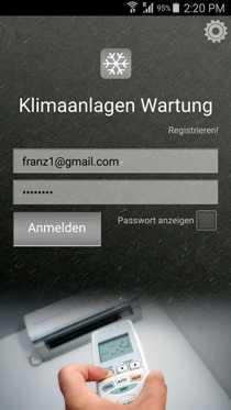 App Formular für Wartungsprotokoll